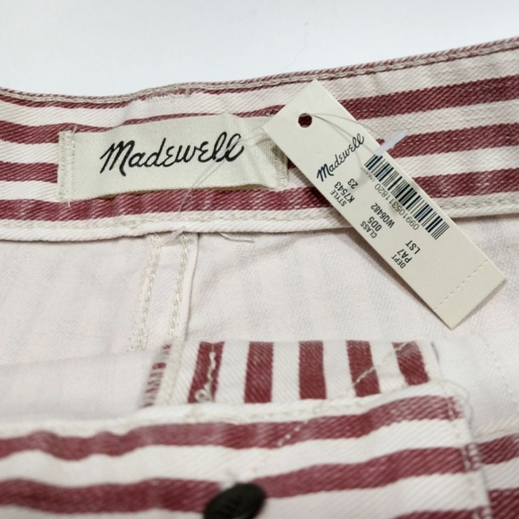 Madewell | Women's The High-Rise Slim Denim Boyjeans in Luca Stripe | Wo… - Picture 4 of 5